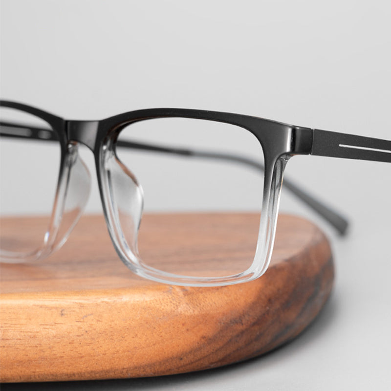 Rectangle Glasses EF1006 - Wide Frames for Men with Larger Heads
