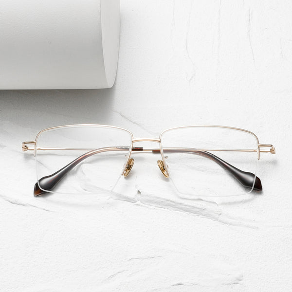Square Glasses EF1137 - Wide Frames for Men with Larger Heads