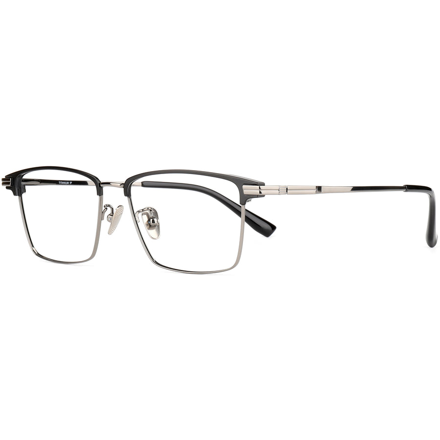 Rectangle Glasses EF1112 - Wide Frames for Men with Larger Heads