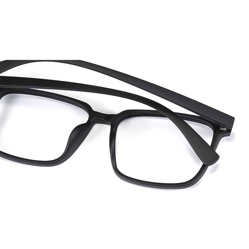 Square Glasses EF1040 - Wide Frames for Men with Larger Heads