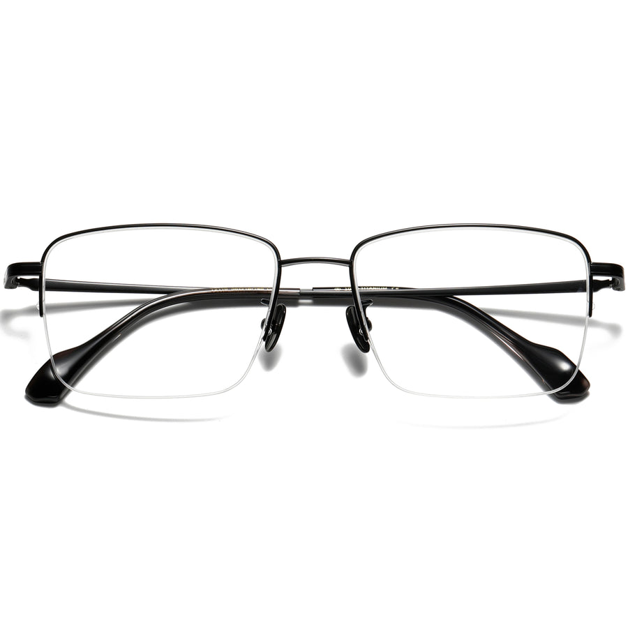 Square Glasses EF1136 - Wide Frames for Men with Larger Heads