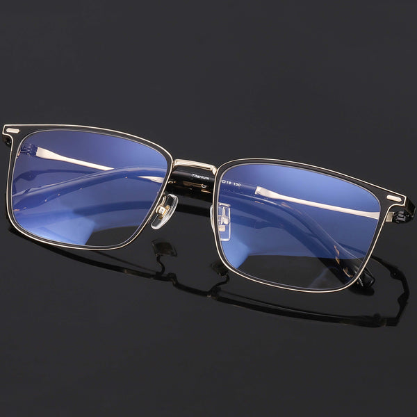 Rectangle Glasses EF1061 - Wide Frames For Men With Larger Heads