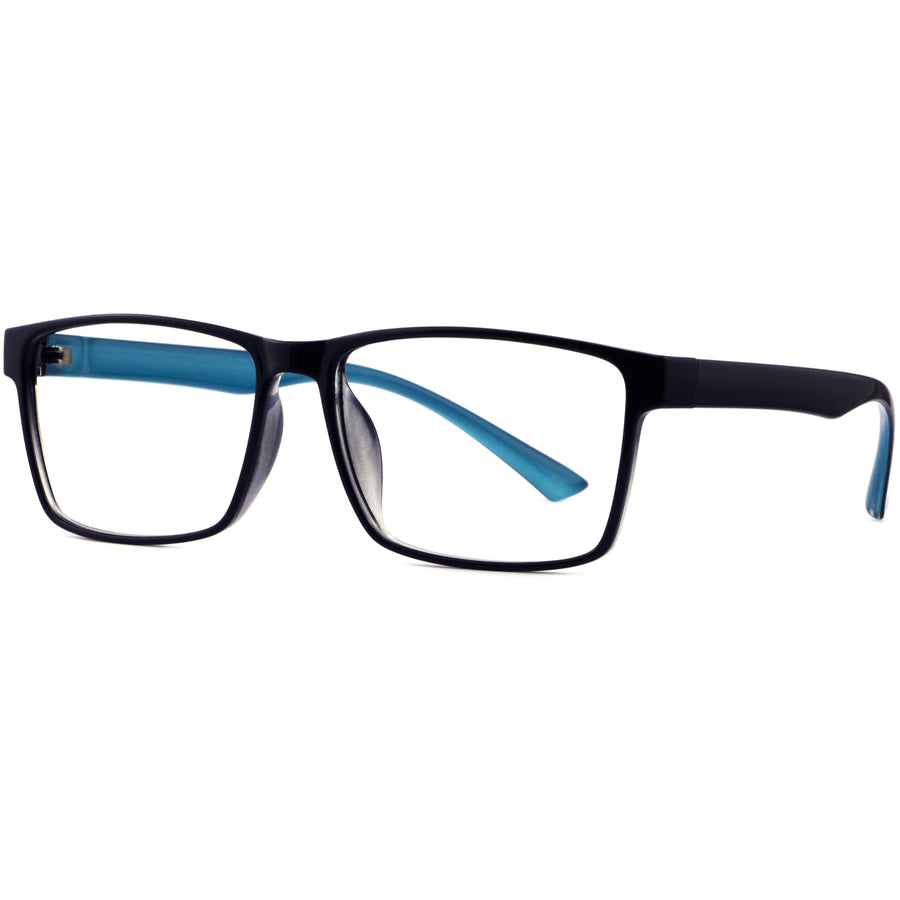 Rectangle Glasses A3918 - Wide Frames for Men with Larger Heads
