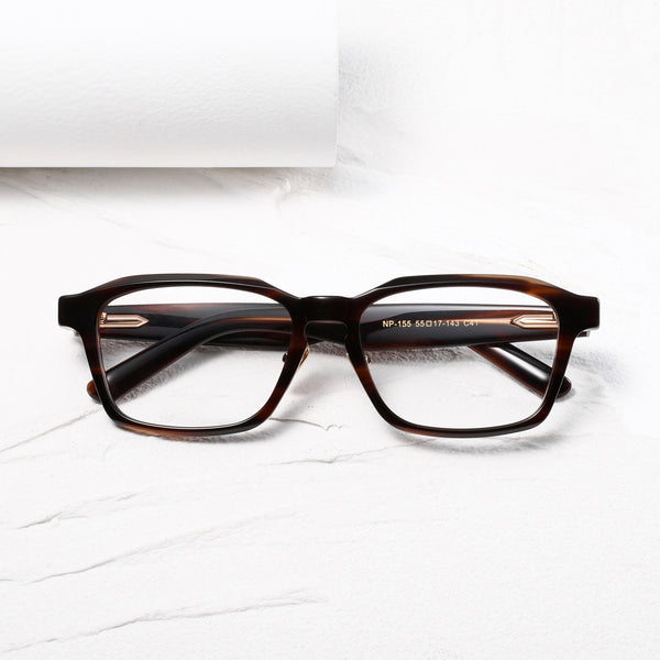 Rectangle Glasses EF1140 - Wide Frames for Men with Larger Heads
