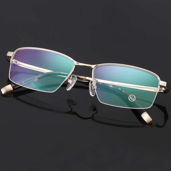 Rectangle Glasses EF1064 - Wide Frames For Men With Larger Heads