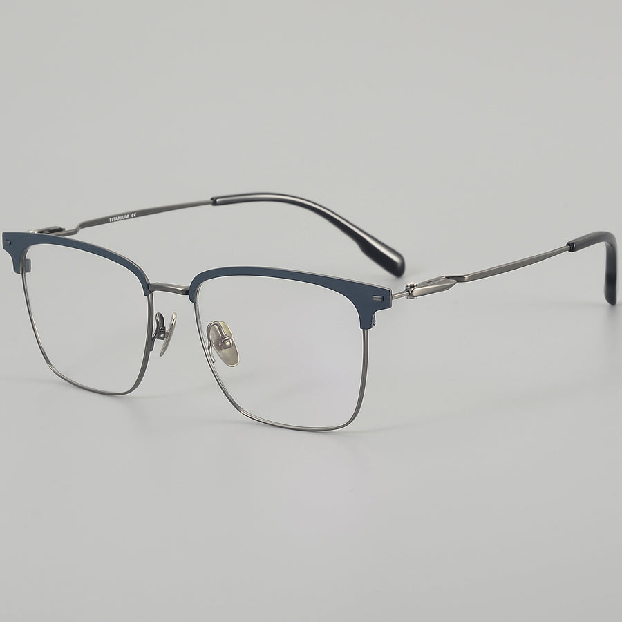 Browline Glasses EF1122 - Wide Frames for Men with Larger Heads