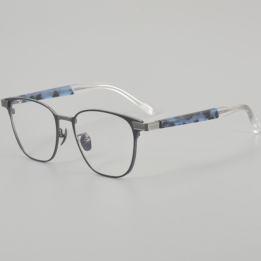 Square Glasses EF1124 - Wide Frames for Men with Larger Heads