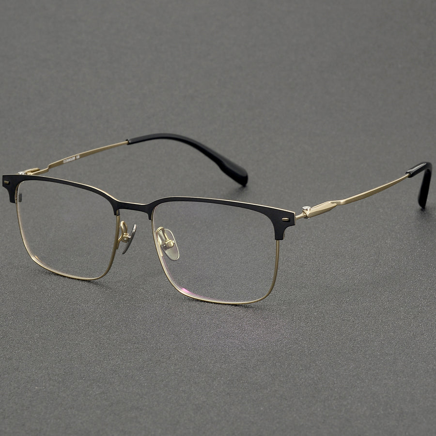 Square Glasses EF1121 - Wide Frames for Men with Larger Heads