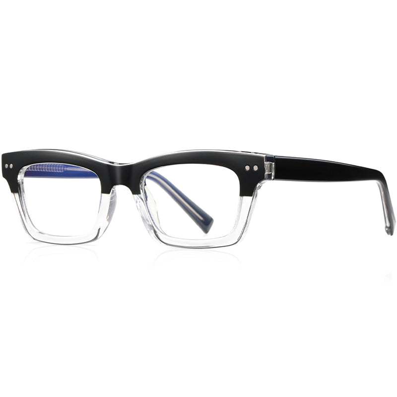 Basic Rectangular Glasses Rectangle Glasses PF1022 | Prescription Glasses | EYESHELLS
