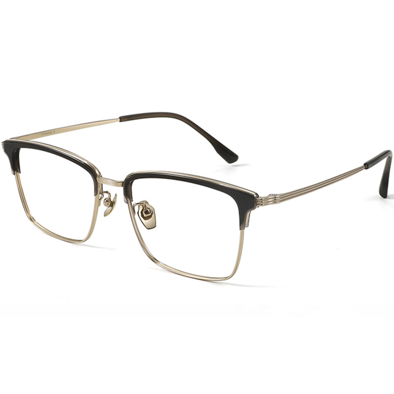 Browline Glasses EF1051 - Wide Frames for Men with Larger Heads