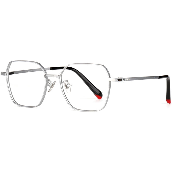 Geometric Glasses EF1164 - Wide Frames For Men With Larger Heads