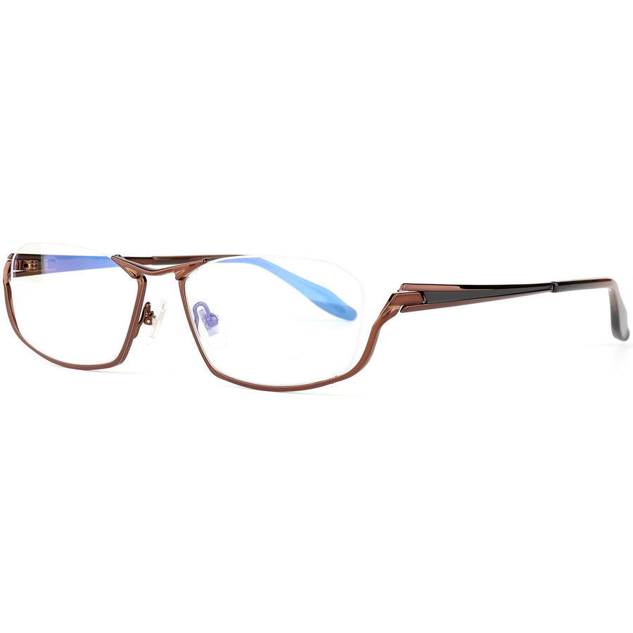 Reverse Half Rim Glasses | EYESHELLS