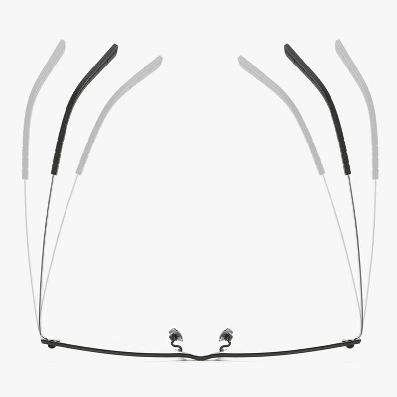 Rectangle Glasses EF1053 - Wide Frames For Men With Larger Heads