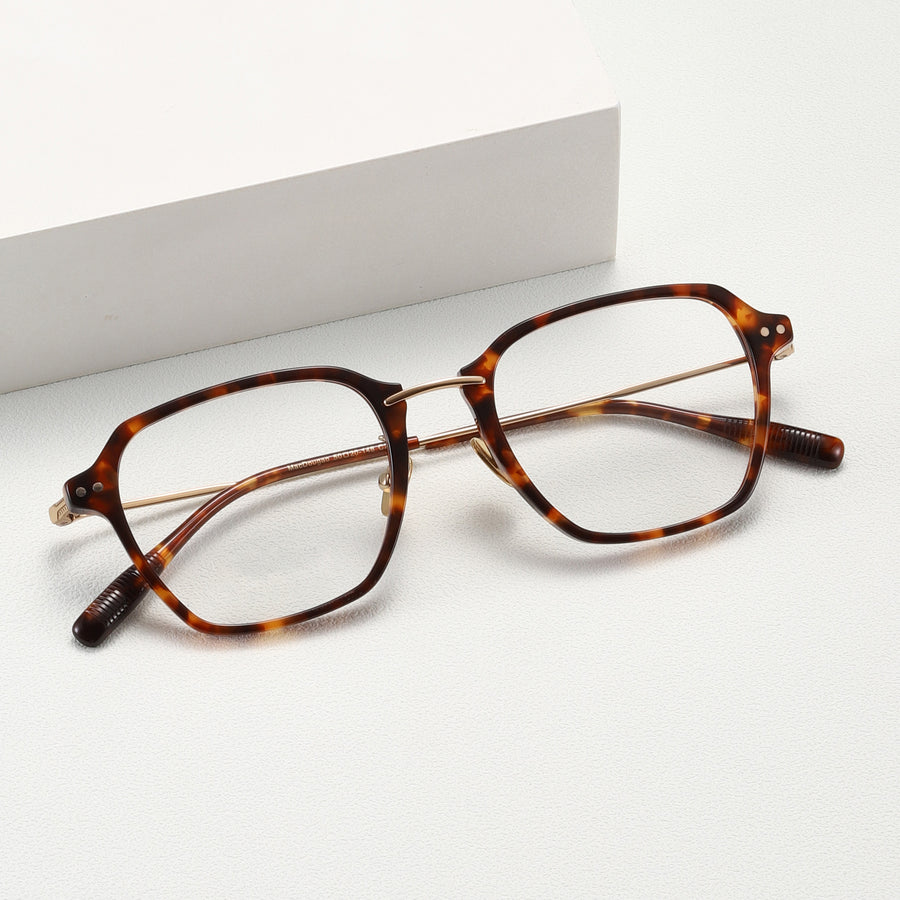 Square Glasses EF1139 - Wide Frames for Men with Larger Heads