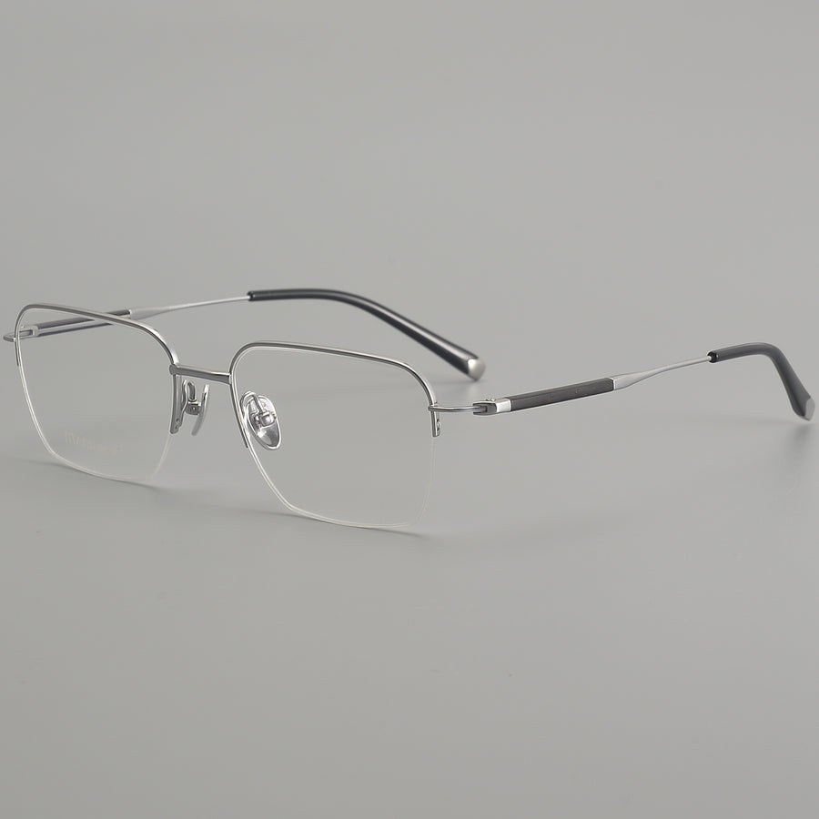 Square Glasses EF1127 - Wide Frames for Men with Larger Heads