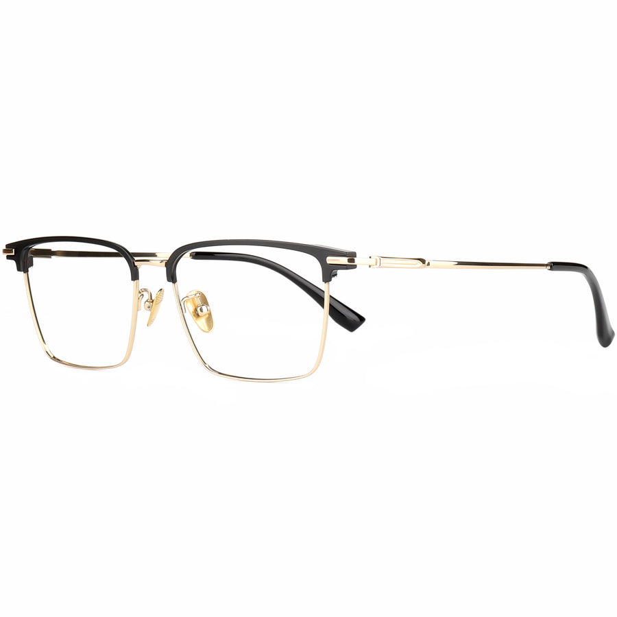 Square Glasses EF1115 - Wide Frames for Men with Larger Heads