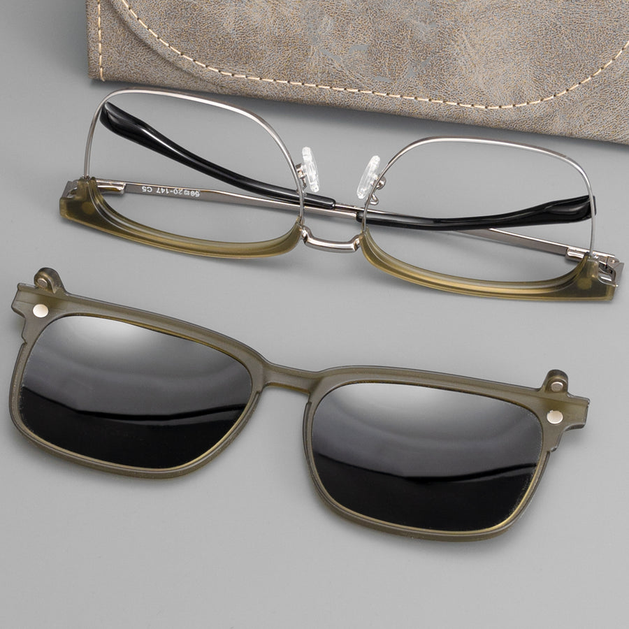 Browline Glasses EF1093 - Wide Frames for Men with Larger Heads