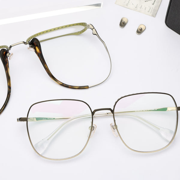 Square Glasses MW1417 - Wide Frames for Men with Larger Heads