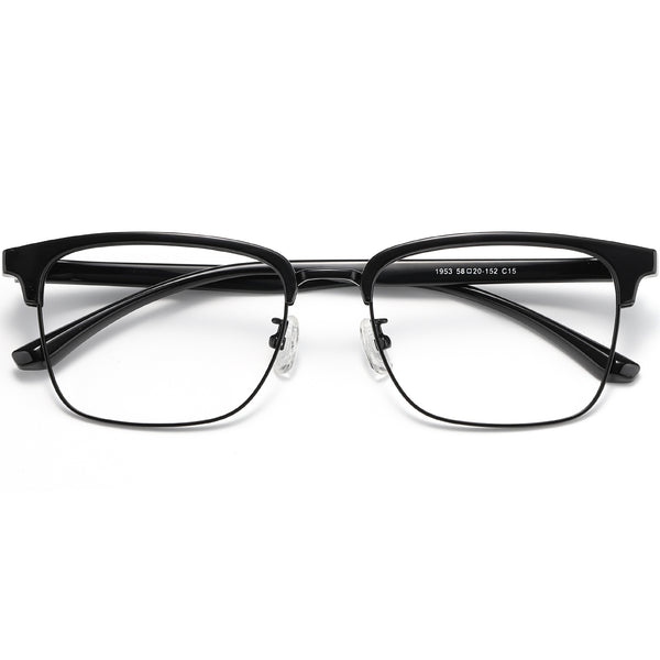 Browline Glasses EF1041 - Wide Frames for Men with Larger Heads