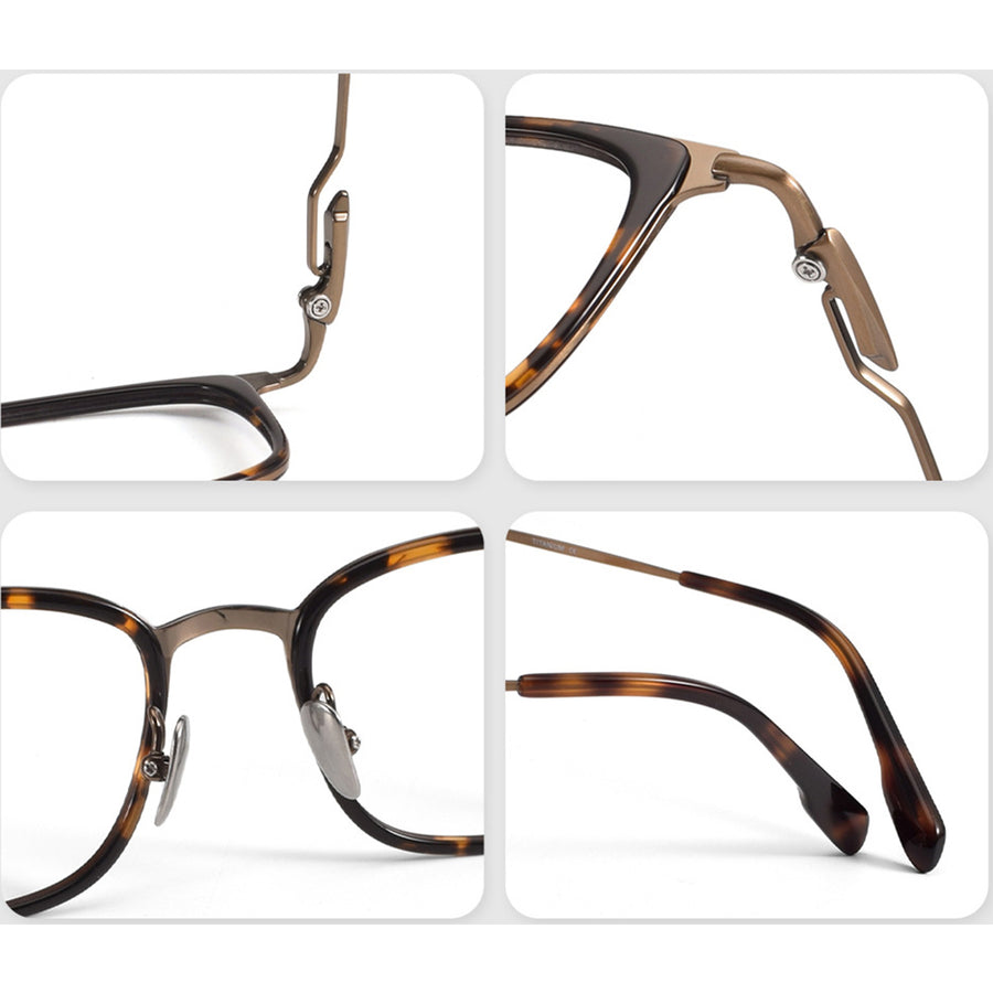 Square Glasses EF1097 - Wide Frames for Men with Larger Heads