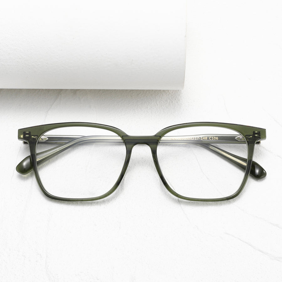 Square Glasses EF1141 - Wide Frames for Men with Larger Heads
