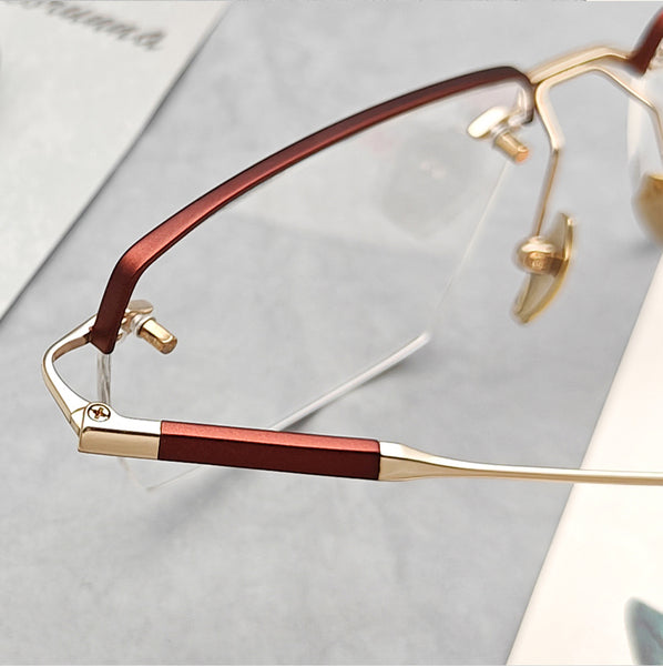 Rectangle Glasses EF1106 - Wide Frames for Men with Larger Heads