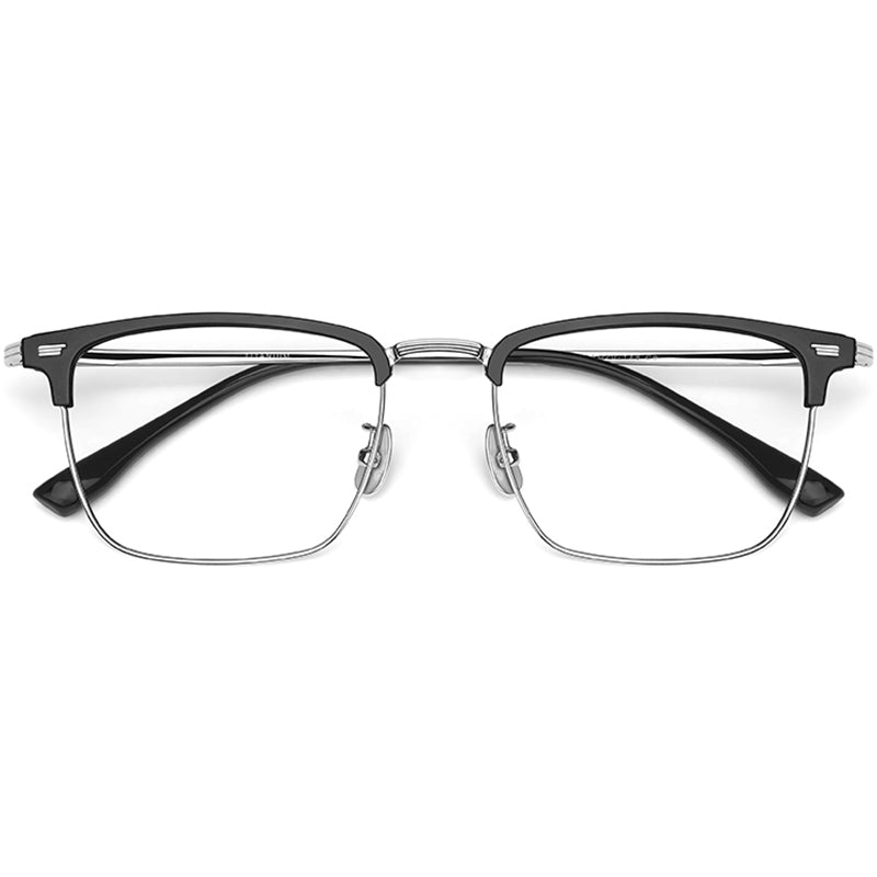 Browline Glasses EF1057 - Wide Frames For Men With Larger Heads