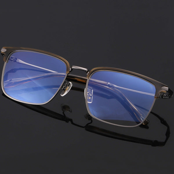 Browline Glasses EF1066 - Wide Frames For Men With Larger Heads