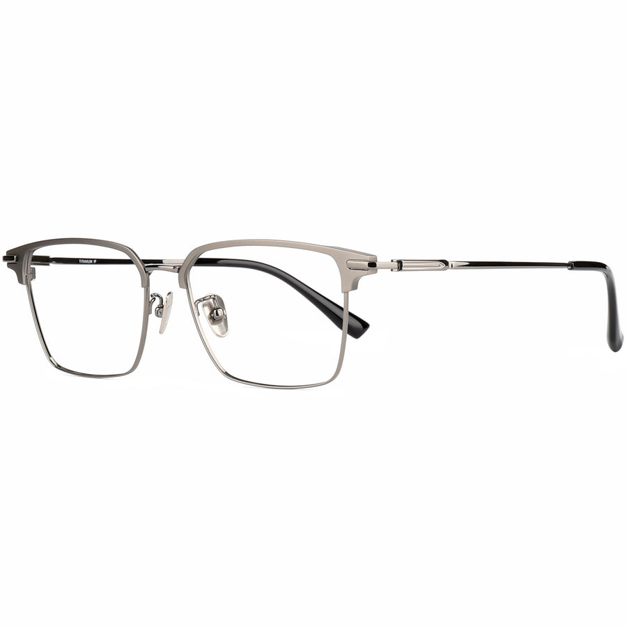 Square Glasses EF1114 - Wide Frames for Men with Larger Heads