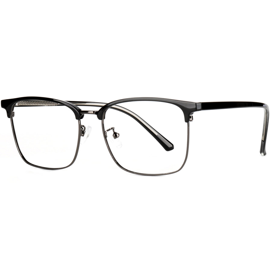 Square Glasses EF1108 - Wide Frames for Men with Larger Heads