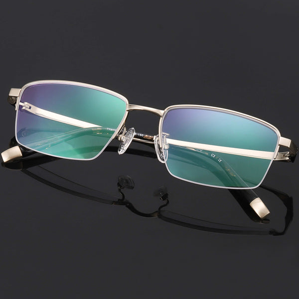 Rectangle Glasses EF1063 - Wide Frames For Men With Larger Heads