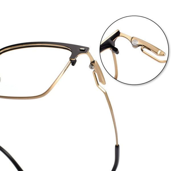 Browline Glasses EF1123 - Wide Frames for Men with Larger Heads