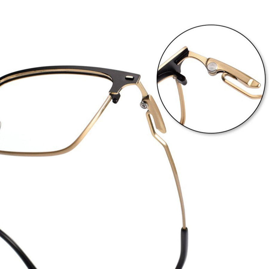 Browline Glasses EF1123 - Wide Frames for Men with Larger Heads