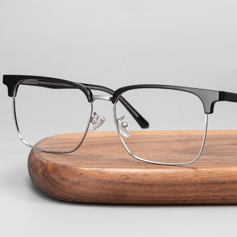 Browline Glasses EF1005 - Wide Frames for Men with Larger Heads