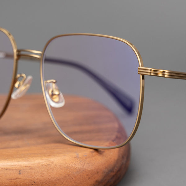 Square Glasses EF1004 - Wide Frames for Men with Larger Heads