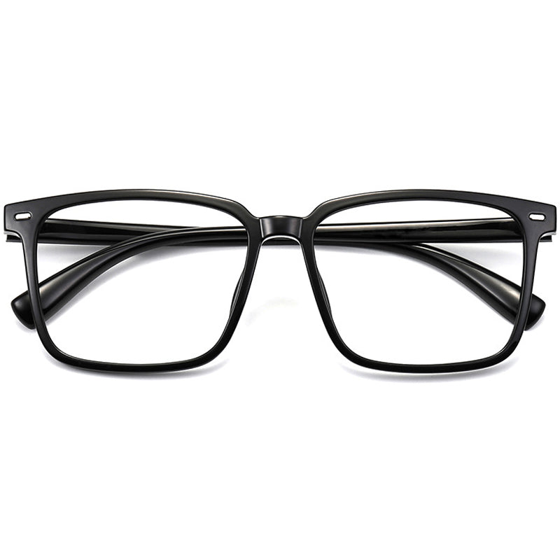 Square Glasses EF1037 - Wide Frames for Men with Larger Heads