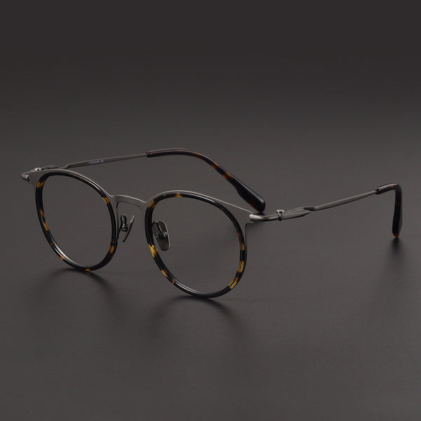 Round Glasses EF1100 - Wide Frames for Men with Larger Heads