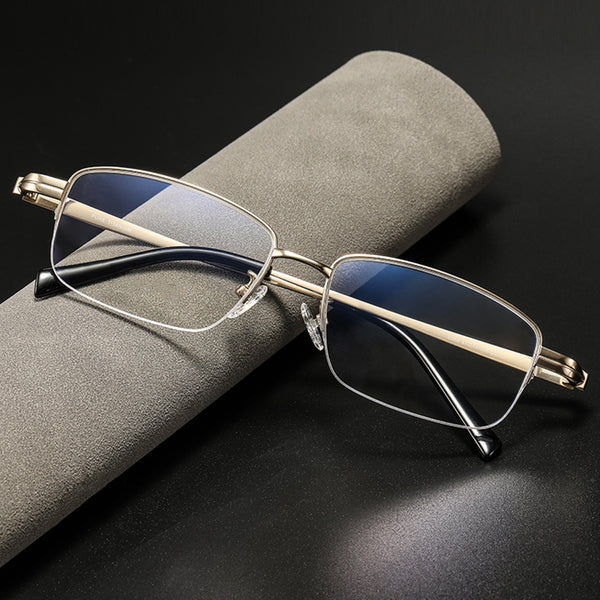 Rectangle Glasses EF1080 - Wide Frames For Men With Larger Heads