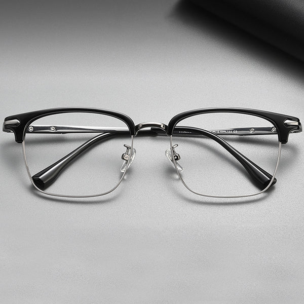 Browline Glasses EF1085 - Wide Frames For Men With Larger Heads
