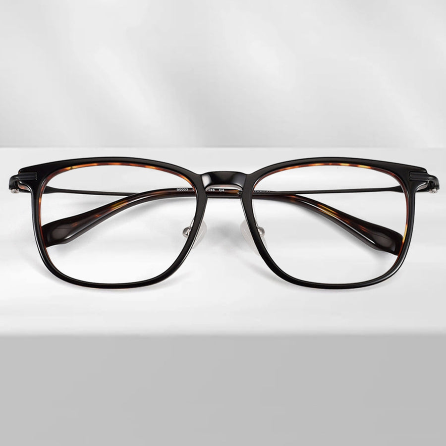 Square Glasses EF1101 - Wide Frames for Men with Larger Heads