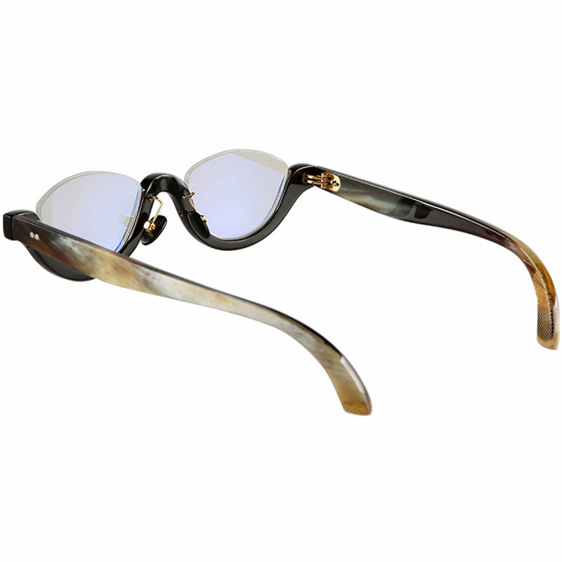 Buffalo Horn Oval Glasses NJ1144