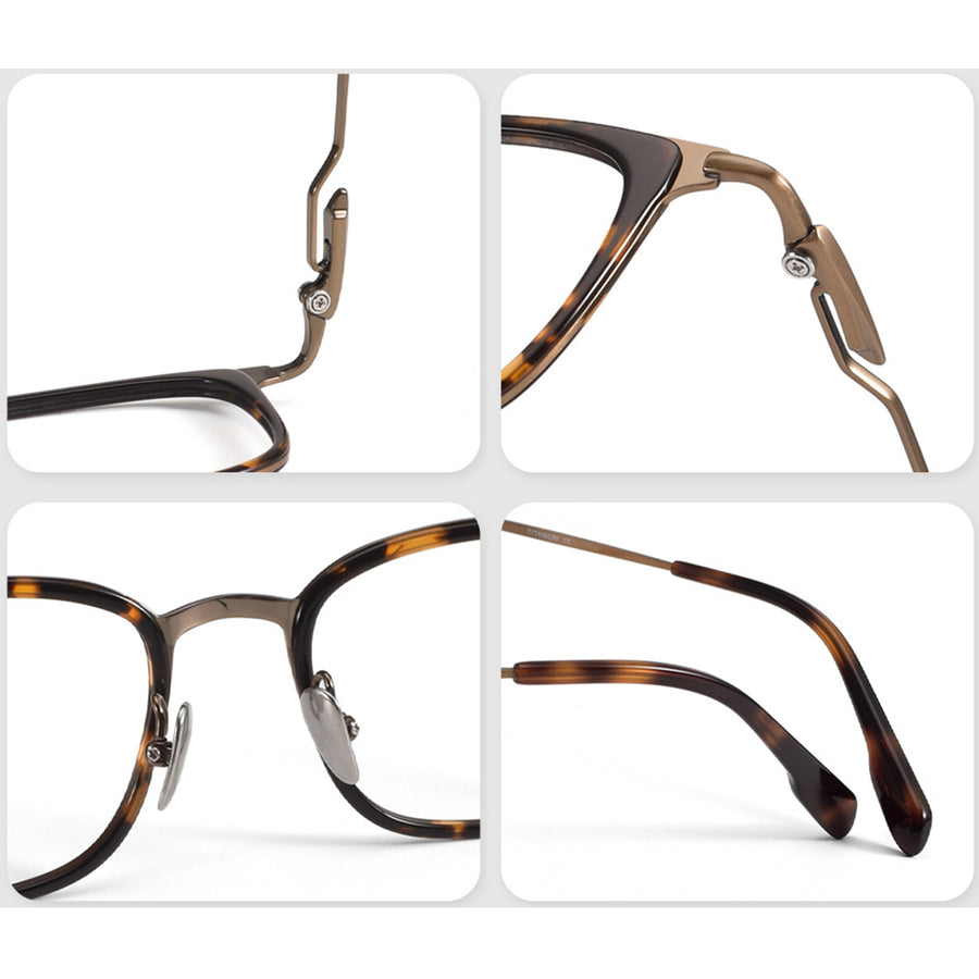 Square Glasses EF1098 - Wide Frames for Men with Larger Heads