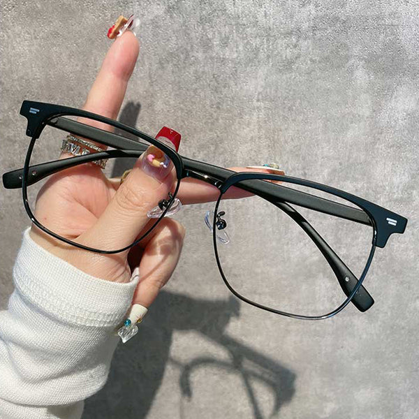 Browline Glasses EF1035 - Wide Frames for Men with Larger Heads