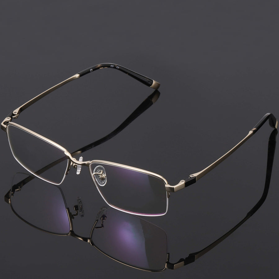 Rectangle Glasses EF1064 - Wide Frames For Men With Larger Heads