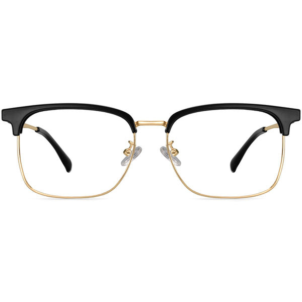 Browline Glasses EF1093 - Wide Frames for Men with Larger Heads