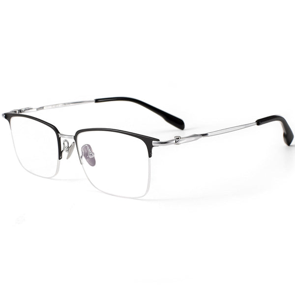 Rectangle Glasses EF1117 - Wide Frames for Men with Larger Heads