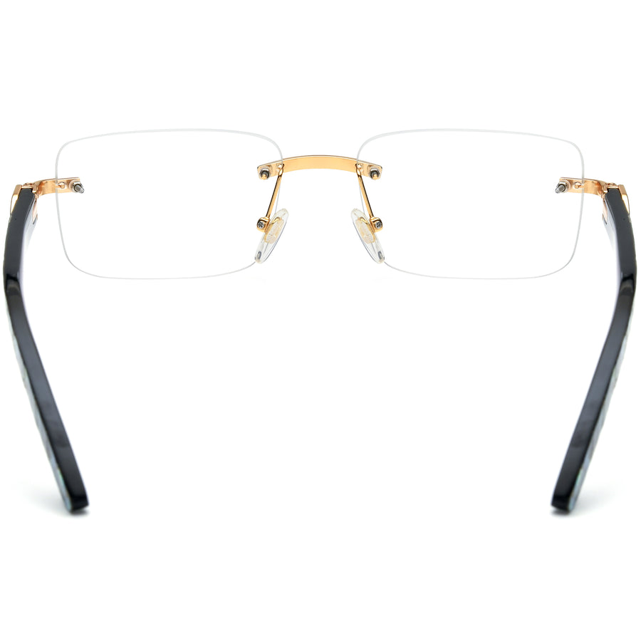 Buffalo Horn Rectangle Glasses BR1309