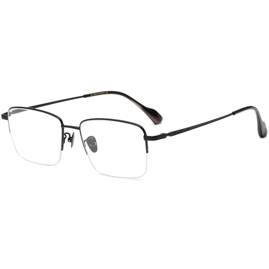 Square Glasses EF1133 - Wide Frames for Men with Larger Heads