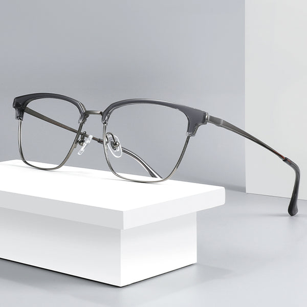 Browline Glasses EF1079 - Wide Frames For Men With Larger Heads