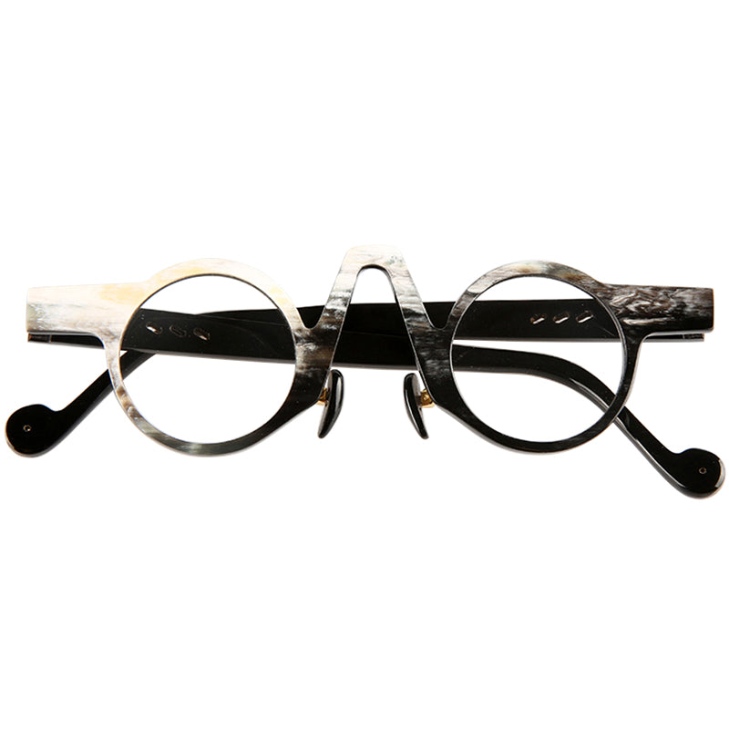 Buffalo Horn Round Glasses NJ1156